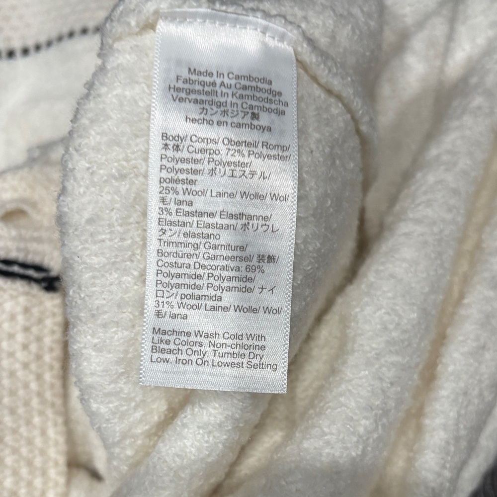 J. Crew Cream Textured Blazer with Gold Accents - Picture 9 of 10